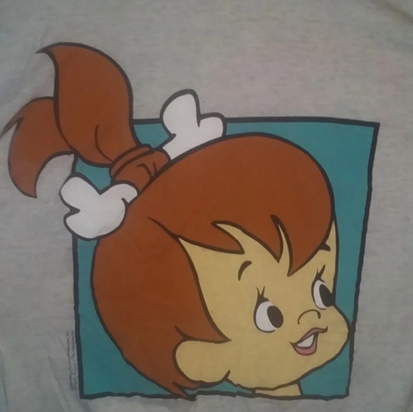 1990s Hanna barber " pebbles" flintstone tshirt - Picture 1 of 2